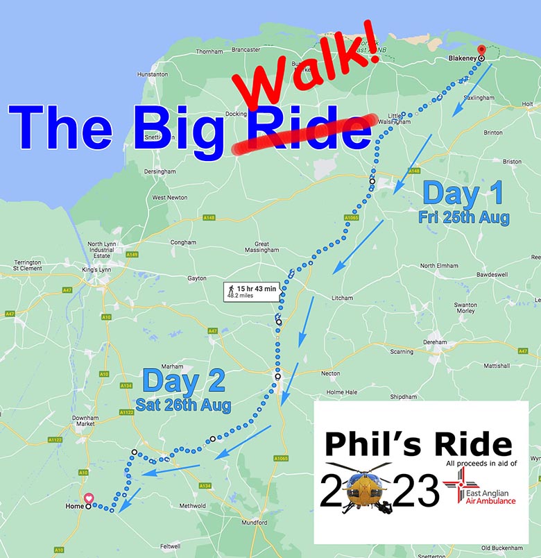 The Big Walk 2023 Route thumbnail and link