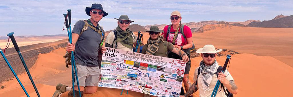 PR22 team in the Sahara Desert